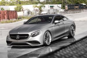 Mercedes-AMG S63 Coupe Matte Silver on ADV.1 Wheels (ADV15 TRACK SPEC CS) 2019 года